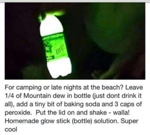 Glow in the dark Mountain Dew