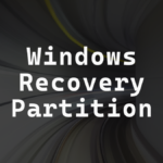 diskpart set id recovery partition