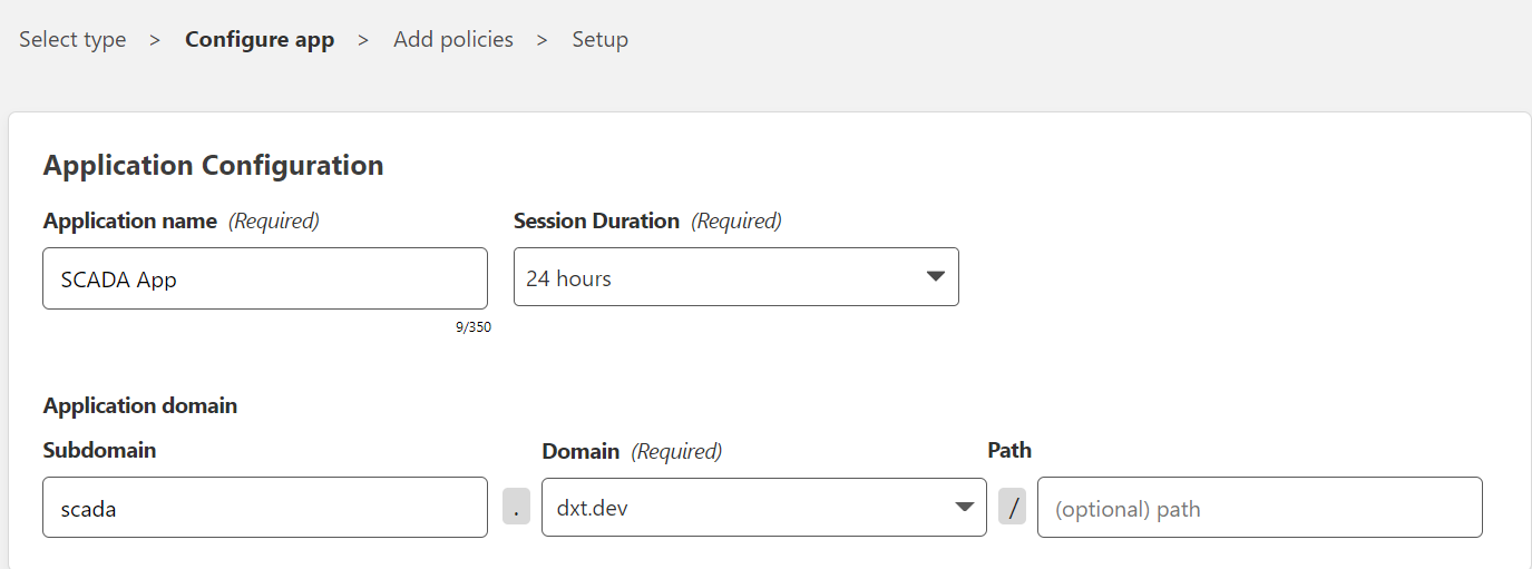 Cloudflare Zero Trust Access SCADA application example