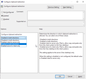 VMware Horizon Enable Copy Paste - theDXT