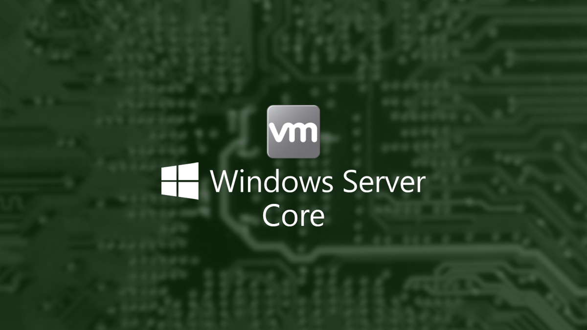 VMware Tools on Windows Server Core