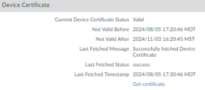 Palo Alto Device Certificate - theDXT