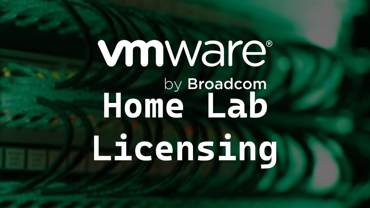 VMware Home Lab Licensing