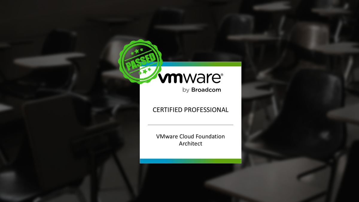 Passing VCP-VCF Architect Exam